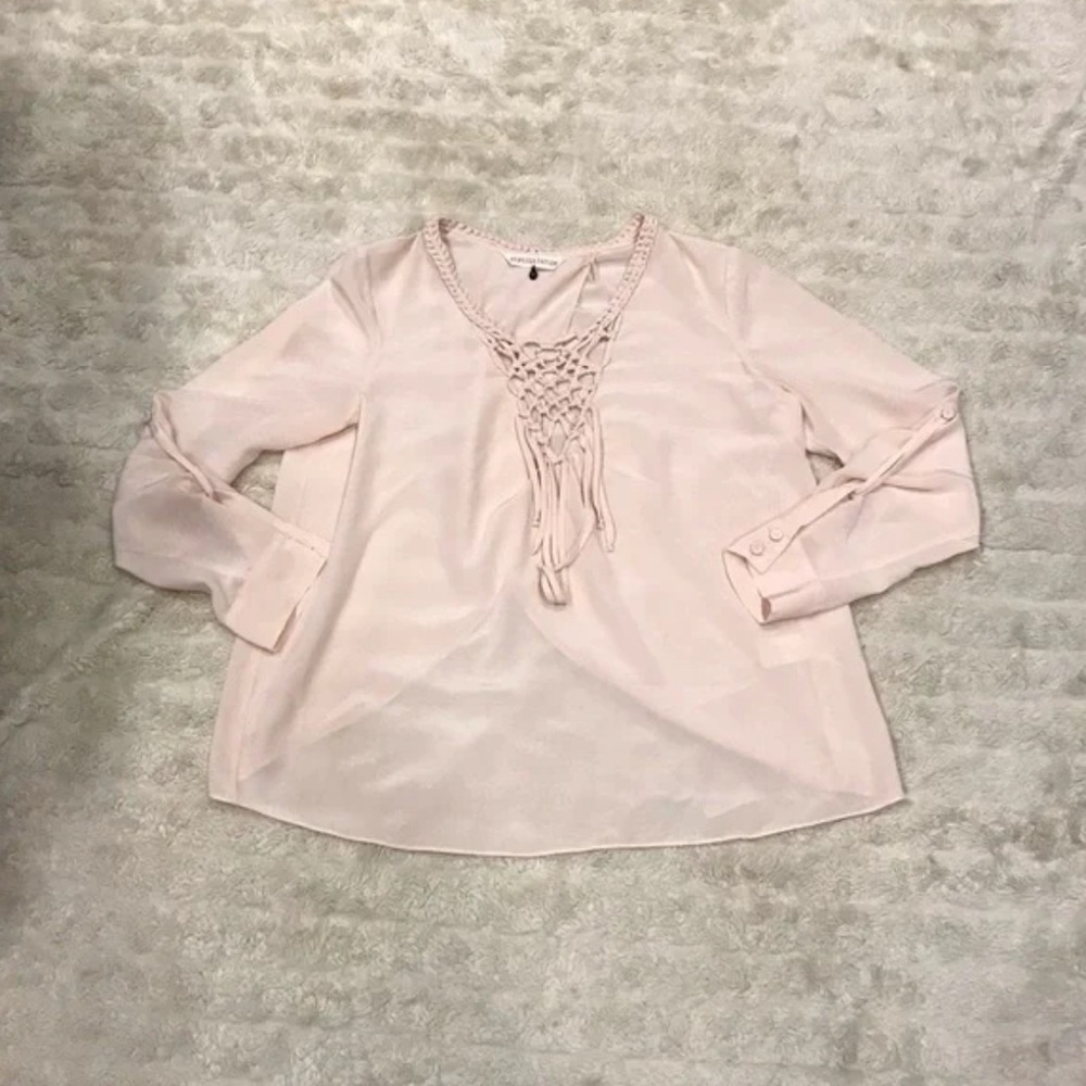 Rebecca Taylor blush blouse